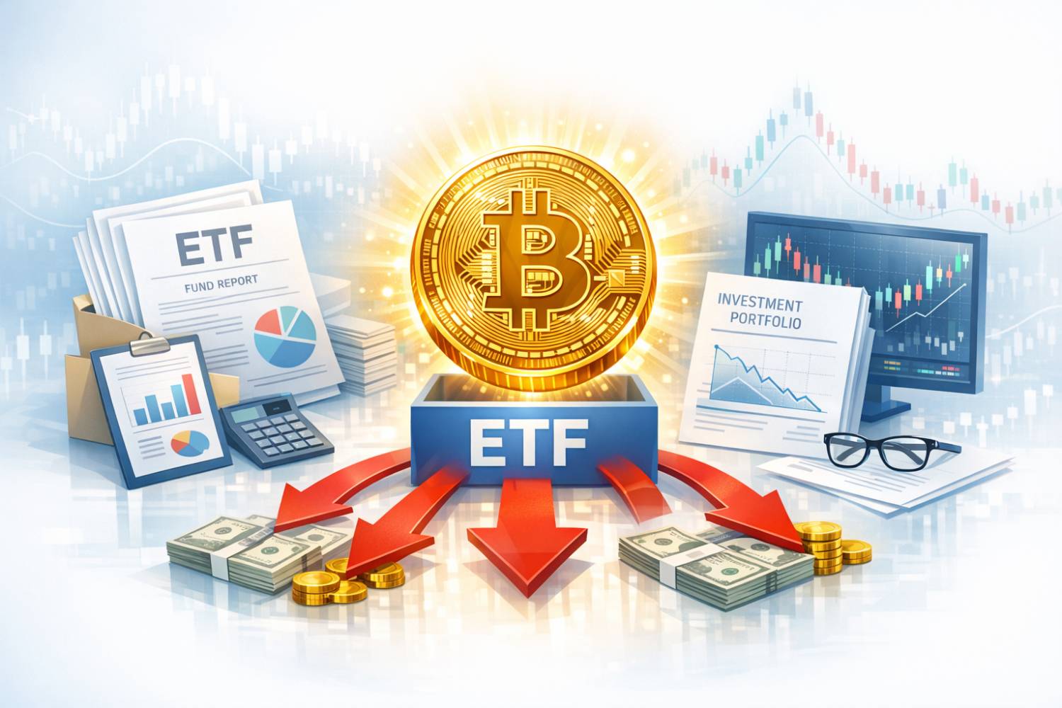 خروج سرمایه از ETF بیت کوین؛ چرا حمایت 60 هزار دلاری BTC حیاتی است؟ 1 تحلیل خروج سرمایه از ETF بیت کوین و بررسی سطح حمایتی ۶۰ هزار دلار در نمودار قیمت